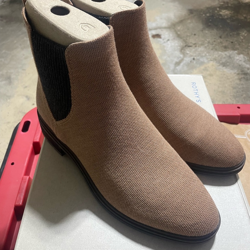 Rothy's Tan Ankle Boots - NWT